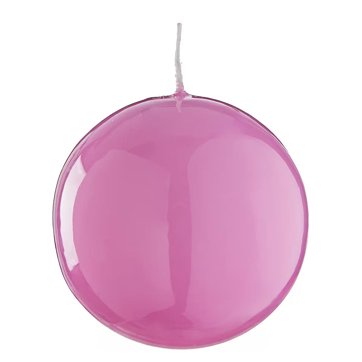 BUBBLES Kugelkerze glossy - Paraffin - Rosa