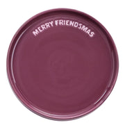 GOOD VIBES Teller Merry Friendsmas - Porzellan - Lila