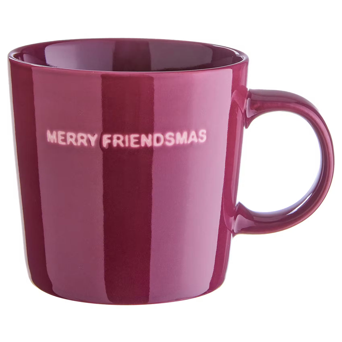 GOOD VIBES Tasse Merry Friendsmas - Porzellan - Lila