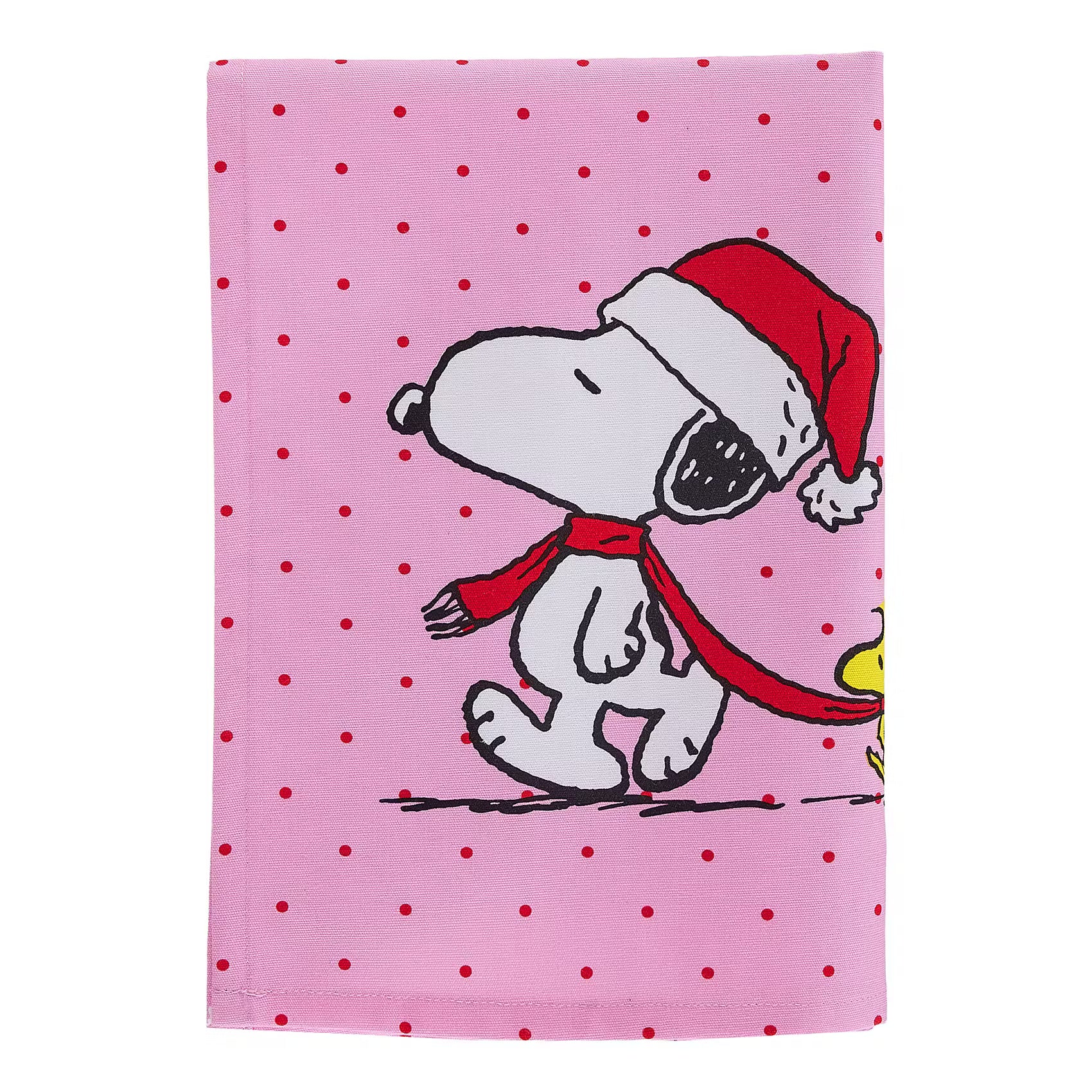 PEANUTS Geschirrtuch Punkte - Baumwolle - Pink/Rot