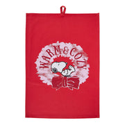 PEANUTS Geschirttuch Warm & Cozy - Baumwolle - Rot/Rosa