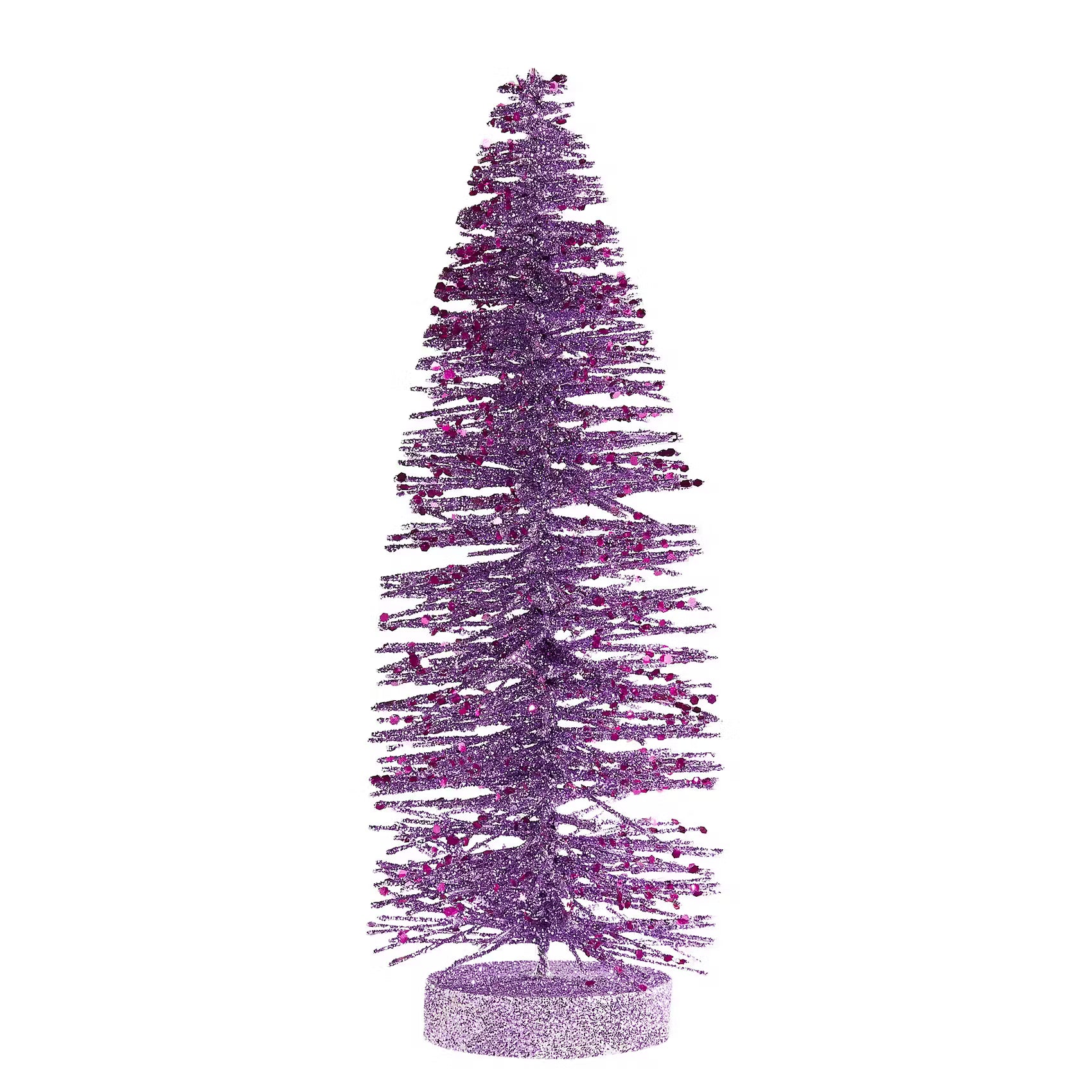 X-MAS Glitter Deko-Tanne - Nylon/Glitzer - Lila