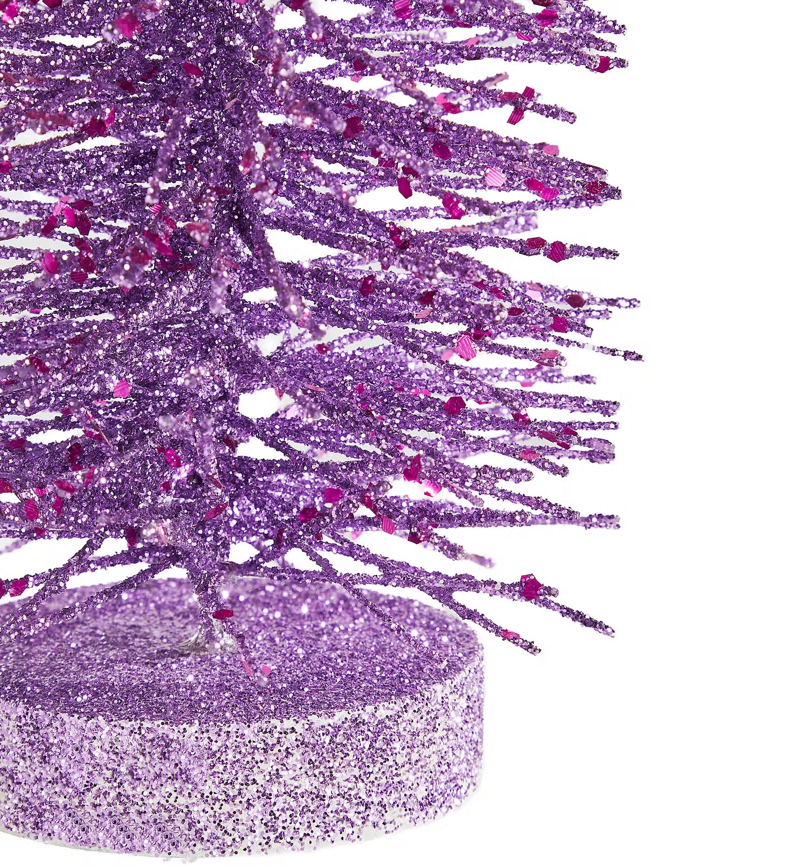 X-MAS Glitter Deko-Tanne - Nylon/Glitzer - Lila