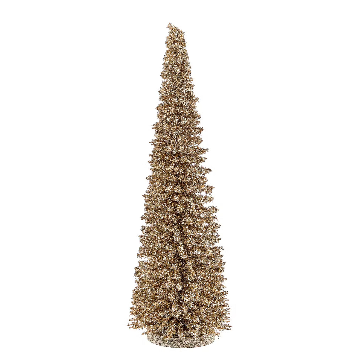 X-MAS Glitter Tanne - Bambus - Gold - Gold - Höhe: 45 cm