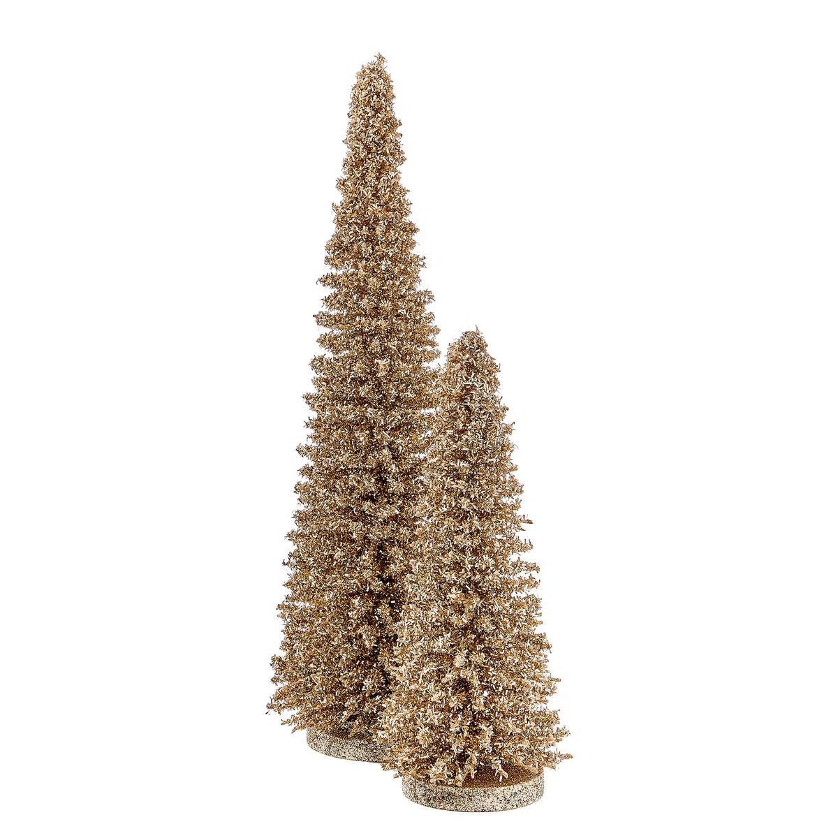 X-MAS Glitter Tanne - Bambus - Gold - Gold - Höhe: 45 cm