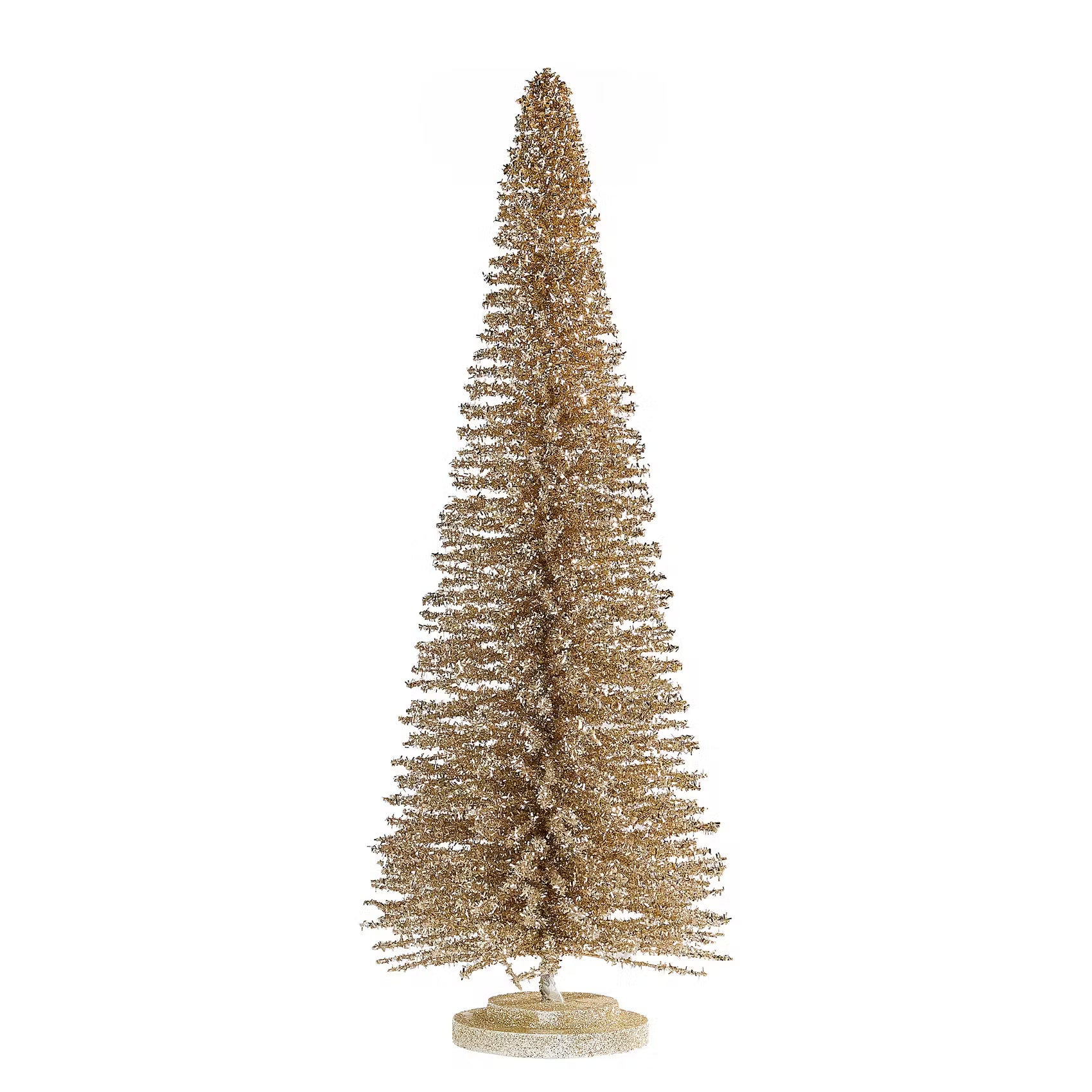X-MAS Glitter Deko-Tanne - Bambus - Gold - Gold - Höhe: 60 cm