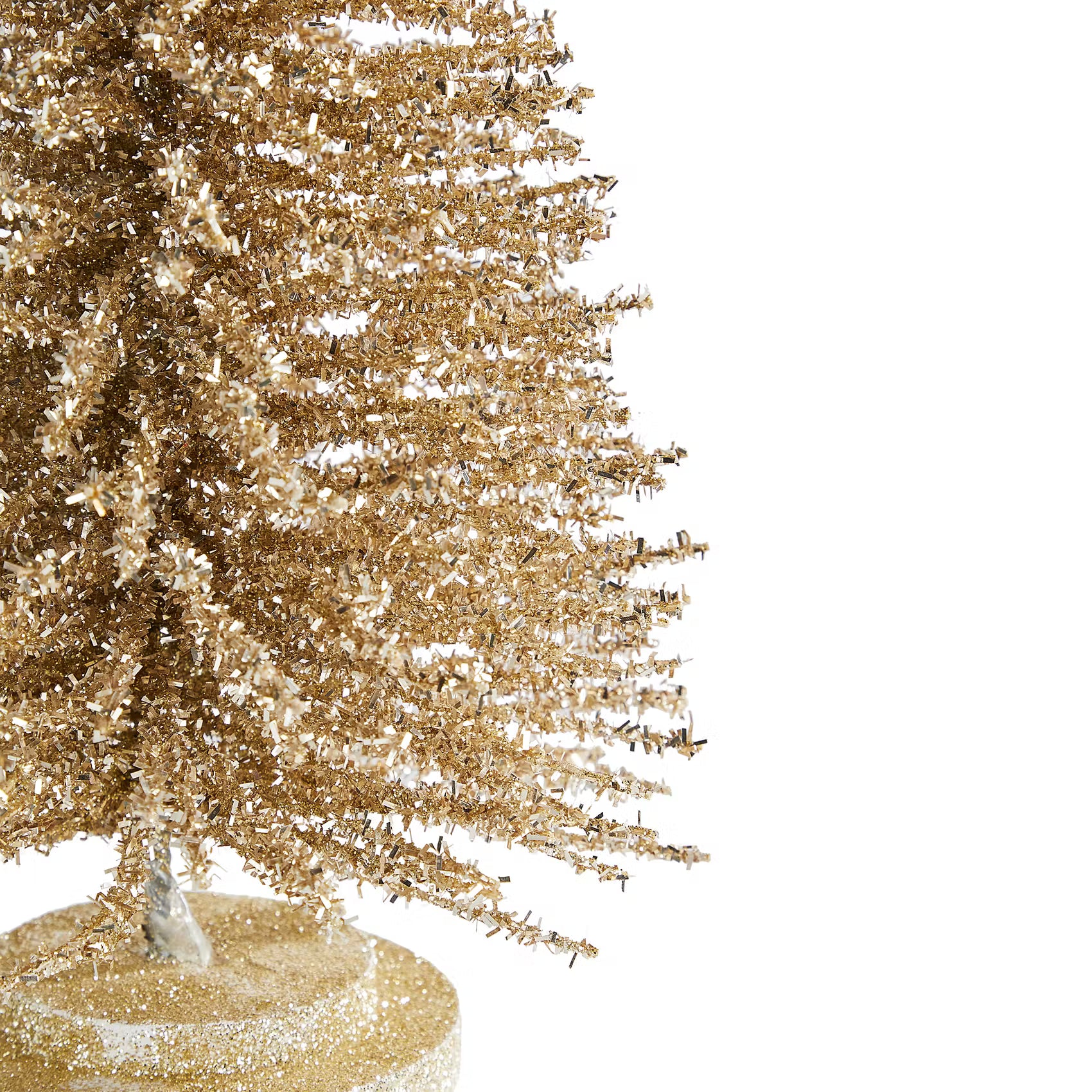 X-MAS Glitter Deko-Tanne - Bambus - Gold - Gold - Höhe: 60 cm