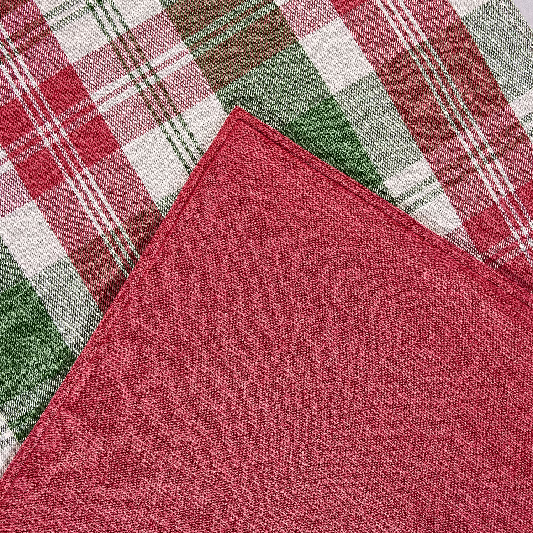 HIGHLANDS Tischläufer - Baumwolle/Polyester - Rot/Grün