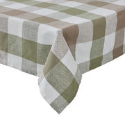 MOUNTAIN LODGE Tischdecke - Baumwolle - Grün/Braun - 160 x 160 cm
