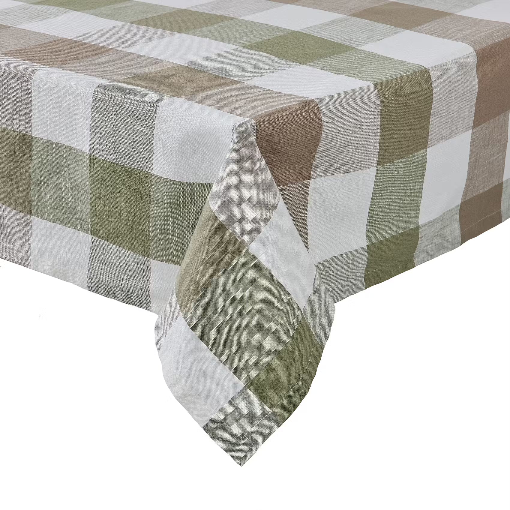 MOUNTAIN LODGE Tischdecke - Baumwolle - Grün/Braun - 160 x 250 cm