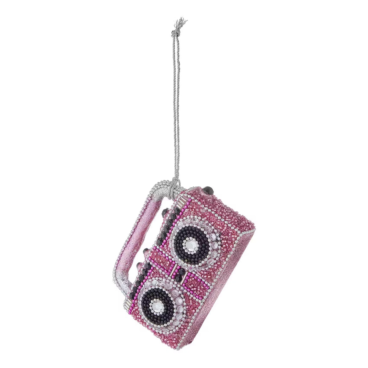 HANG ON Baumanhänger Perlen Radio - Kunststoff/Glasperlen/Eisen - Pink