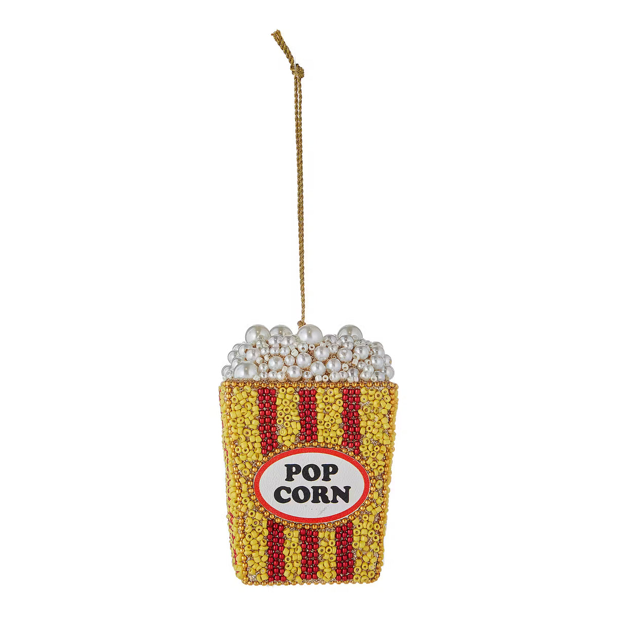 HANG ON Baumanhänger Perlen Popcorn - Kunststoff/Glasperlen/Eisen - Gelb