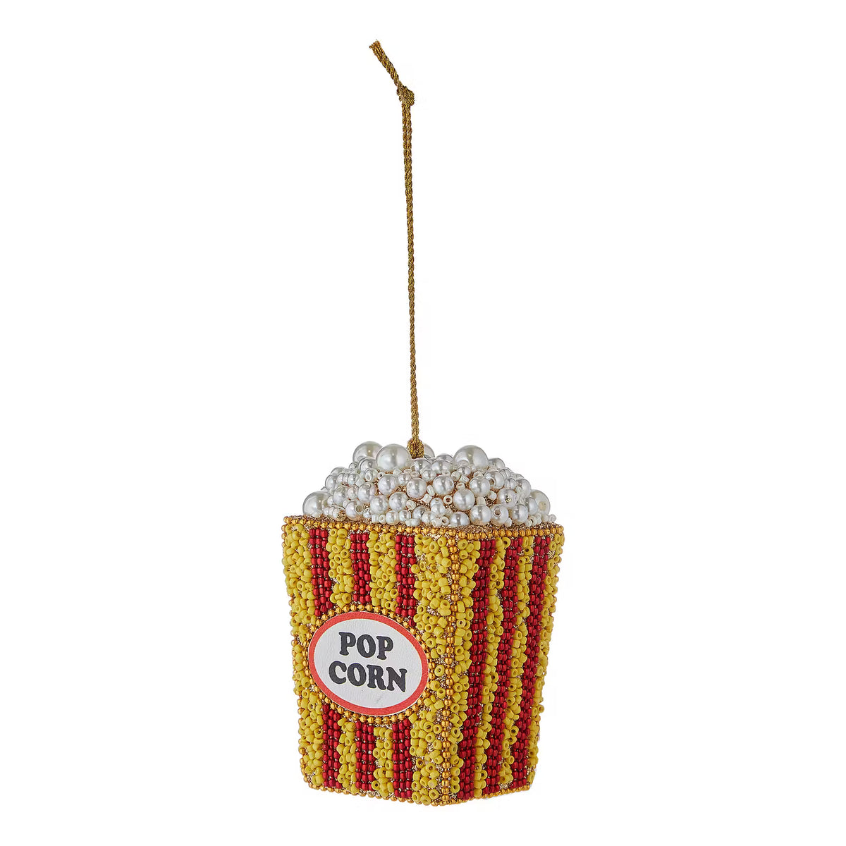 HANG ON Baumanhänger Perlen Popcorn - Kunststoff/Glasperlen/Eisen - Gelb