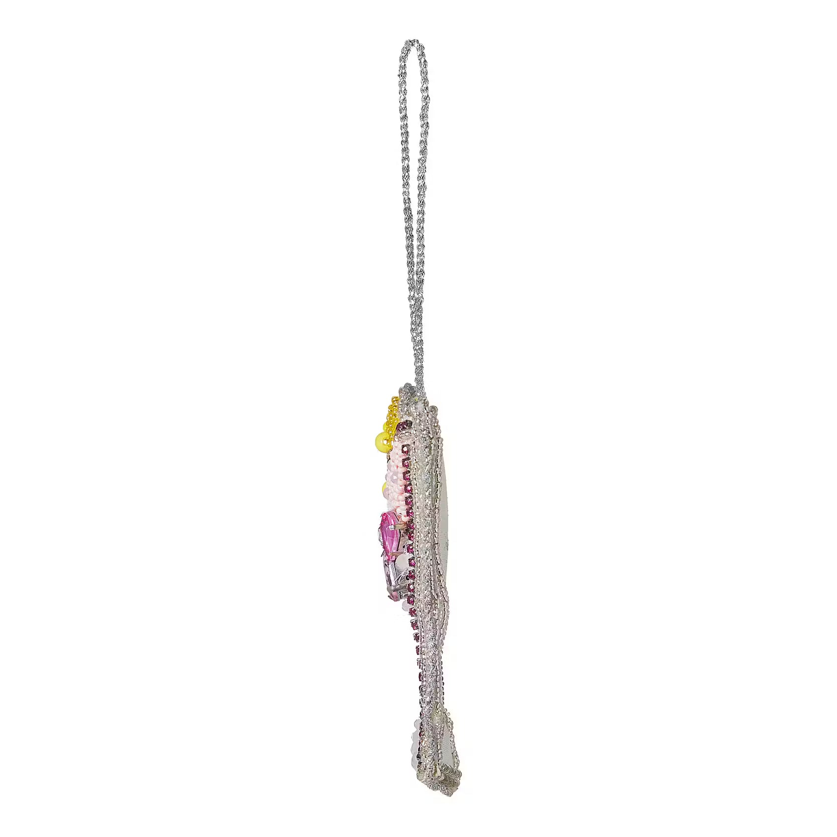 HANG ON Baumanhänger Pailetten Martini - Glasperlen/Acrylperlen,  Pailletten/Stoff/Schaumstoff - Pink