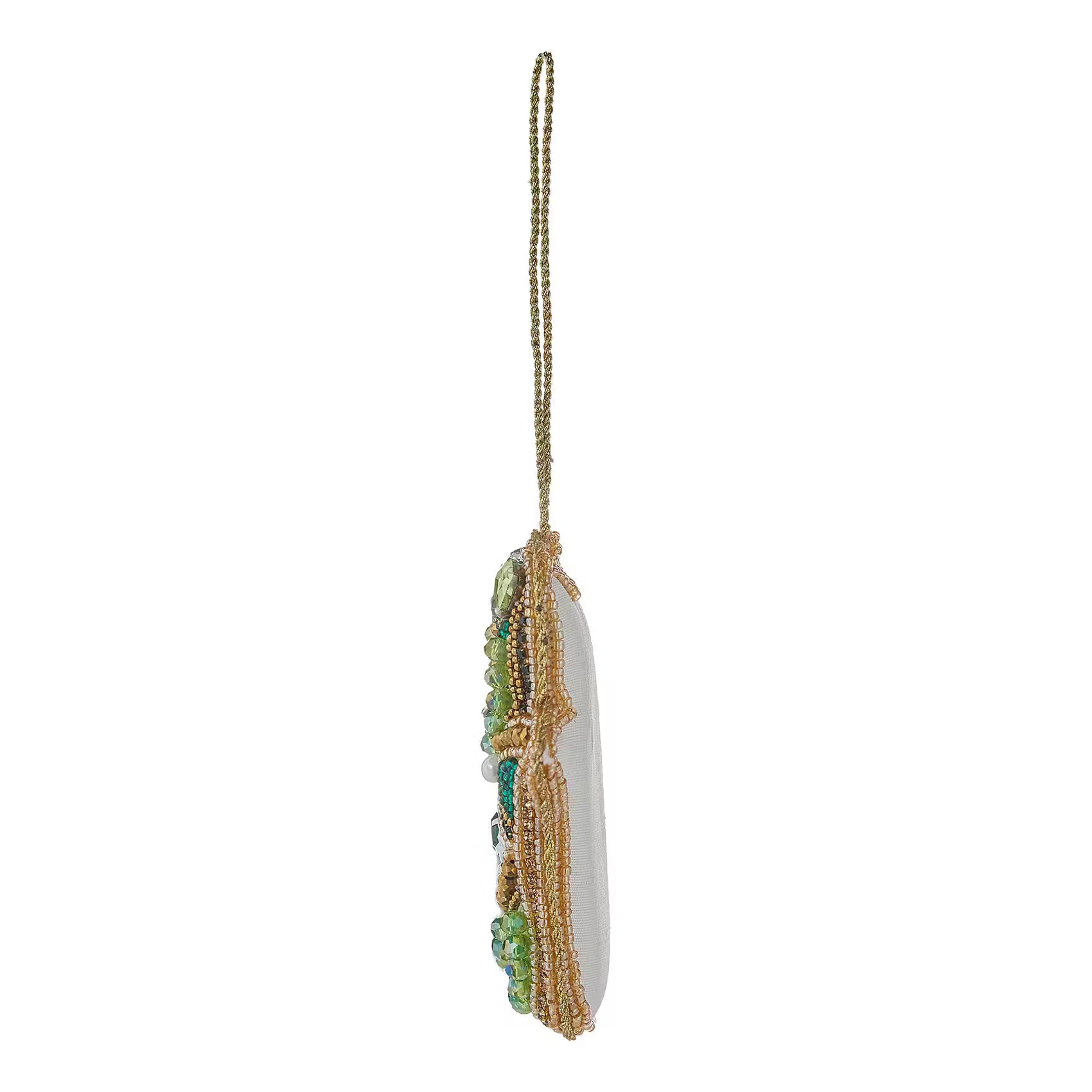HANG ON Baumanhänger Pailetten Fatima - Glasperlen/Acrylperlen,  Pailletten/Stoff/Schaumstoff - Grün