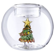 MERRY & BRIGHT Teelichthalter Tannenbaum - Borosilikatglas - Transparent