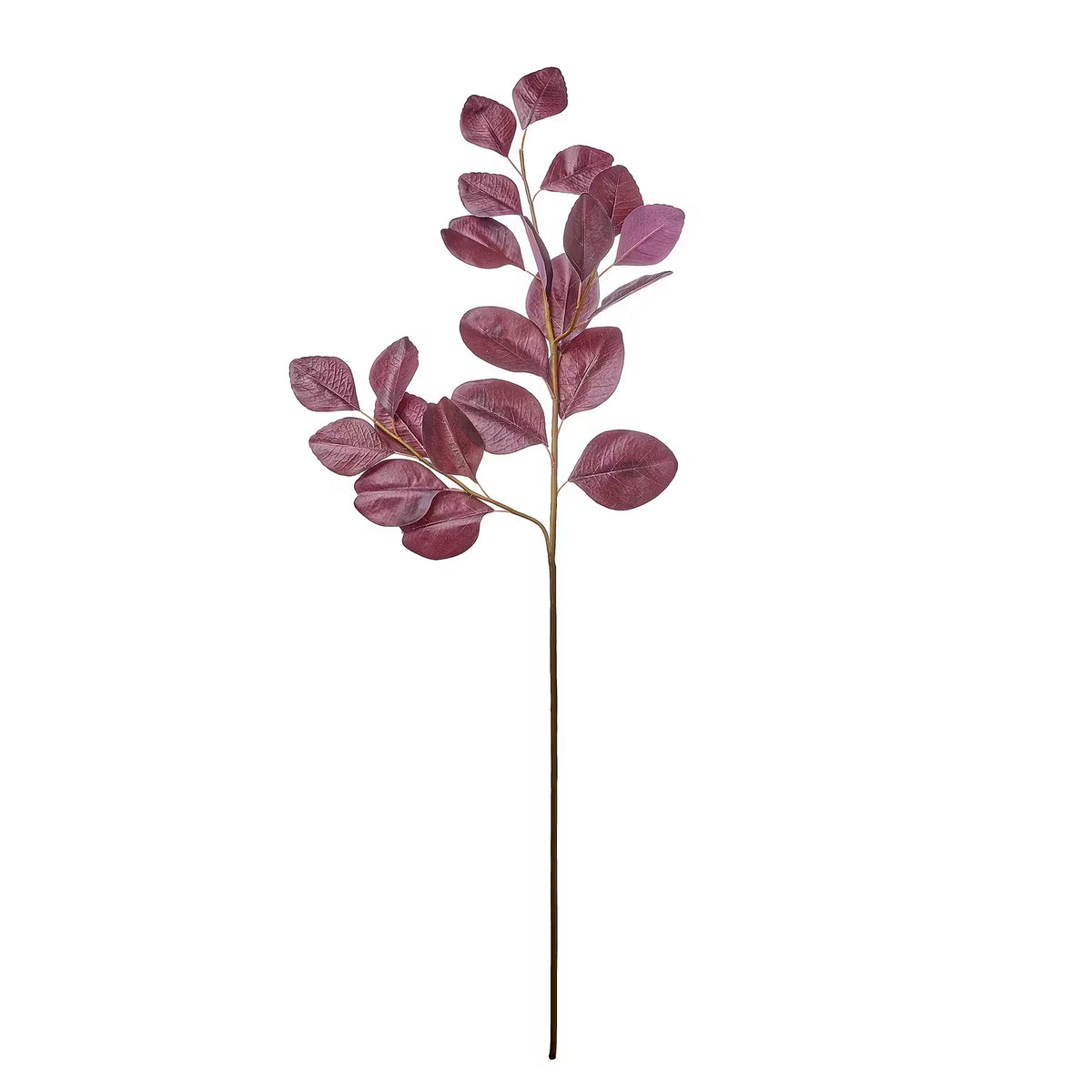 FLORISTA Kunstblume Eucalyptus - Polyethylen/Eisen/Flusen - Rot