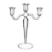 PURITY Kerzenhalter für 3 Stabkerzen - Borosilikatglas - Transparent