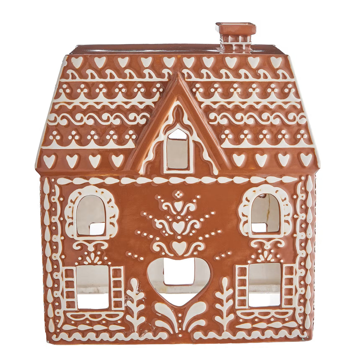 GINGERBREAD Lebkuchenhaus - Steinzeug - Braun