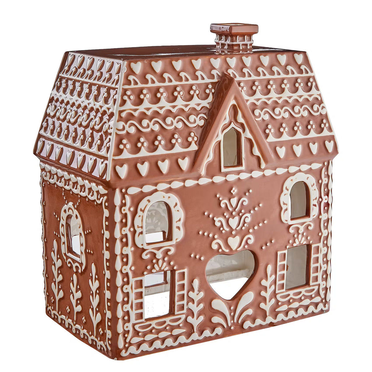 GINGERBREAD Lebkuchenhaus - Steinzeug - Braun