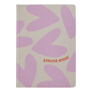 EVERYDAY Notizbuch DINA 5 Bonjour Amour! - Papier - Lila