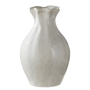 SELINA Vase - Steinzeug - Weiß