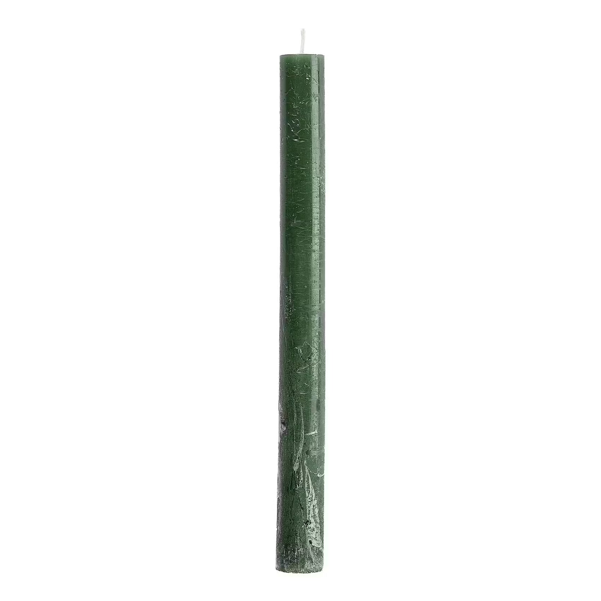 RUSTIC Stabkerzen 8er-Set - Paraffin - Dunkelgrün