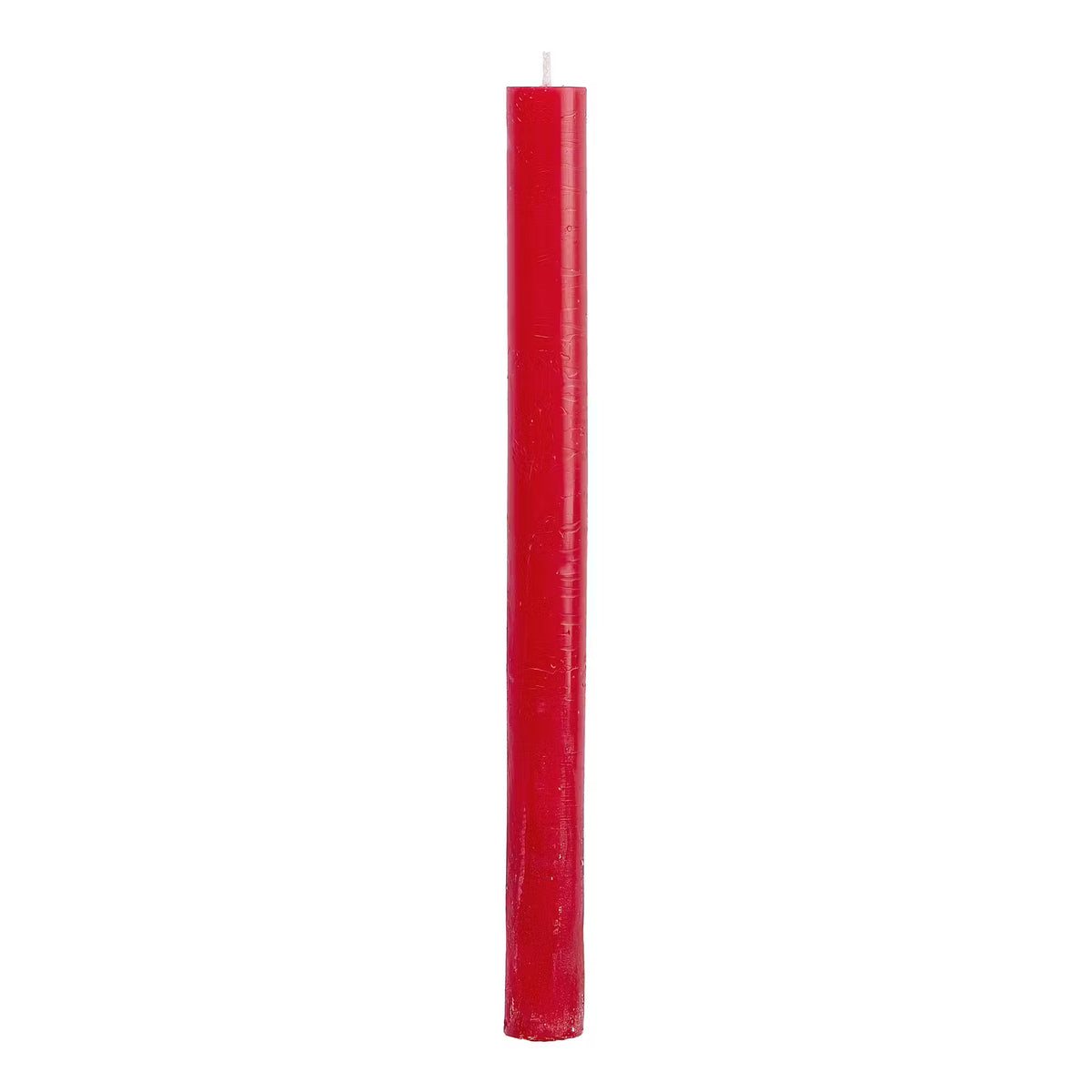 RUSTIC Stabkerzen 8er-Set - Paraffin - Rot
