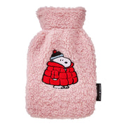 PEANUTS Mini-Wärmflasche Snoopy Jacke - Polyester/Naturkautschuk - Rosa