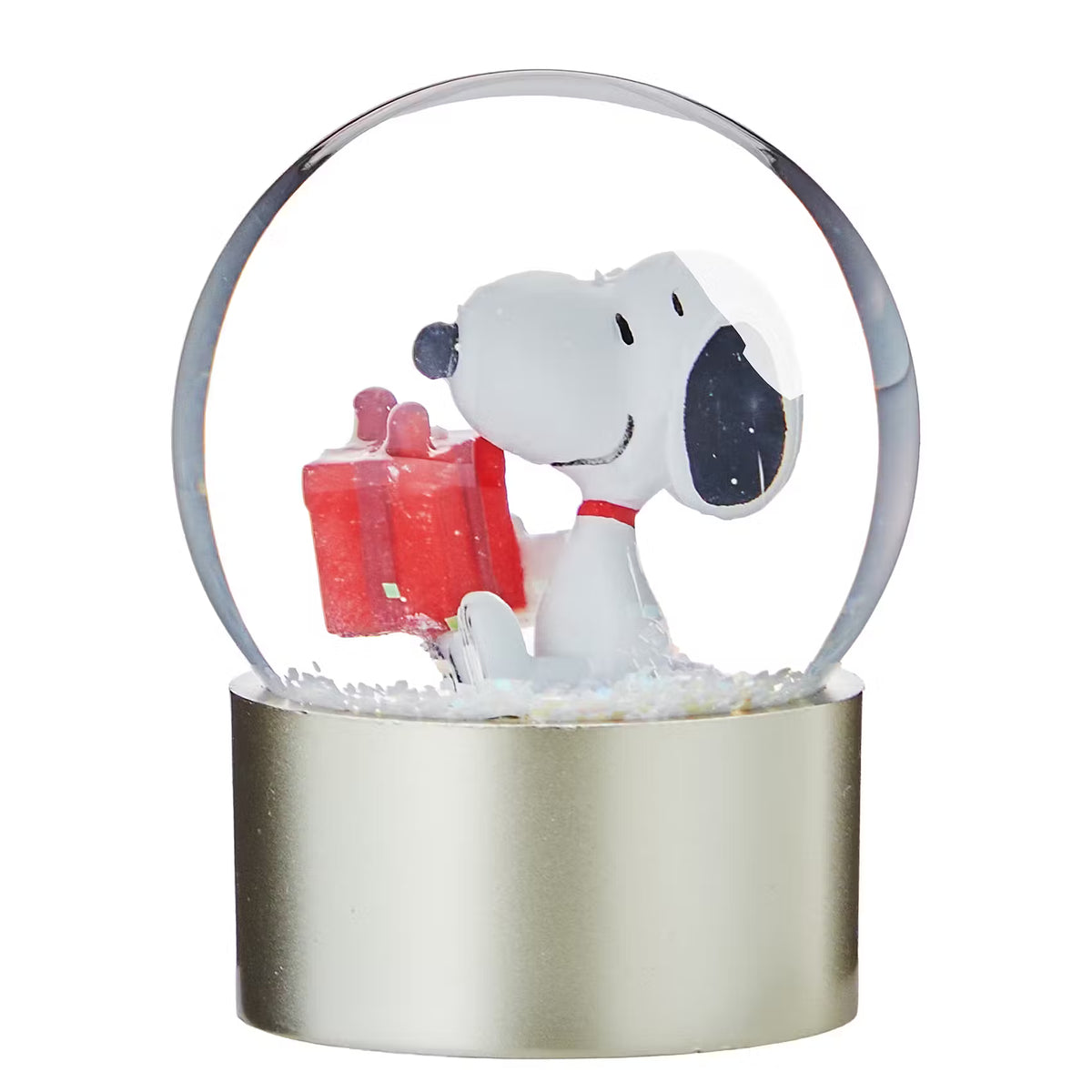 PEANUTS Mini-Schneekugel Snoopy - Klarglas/Polyresin/Wasser - Transparent