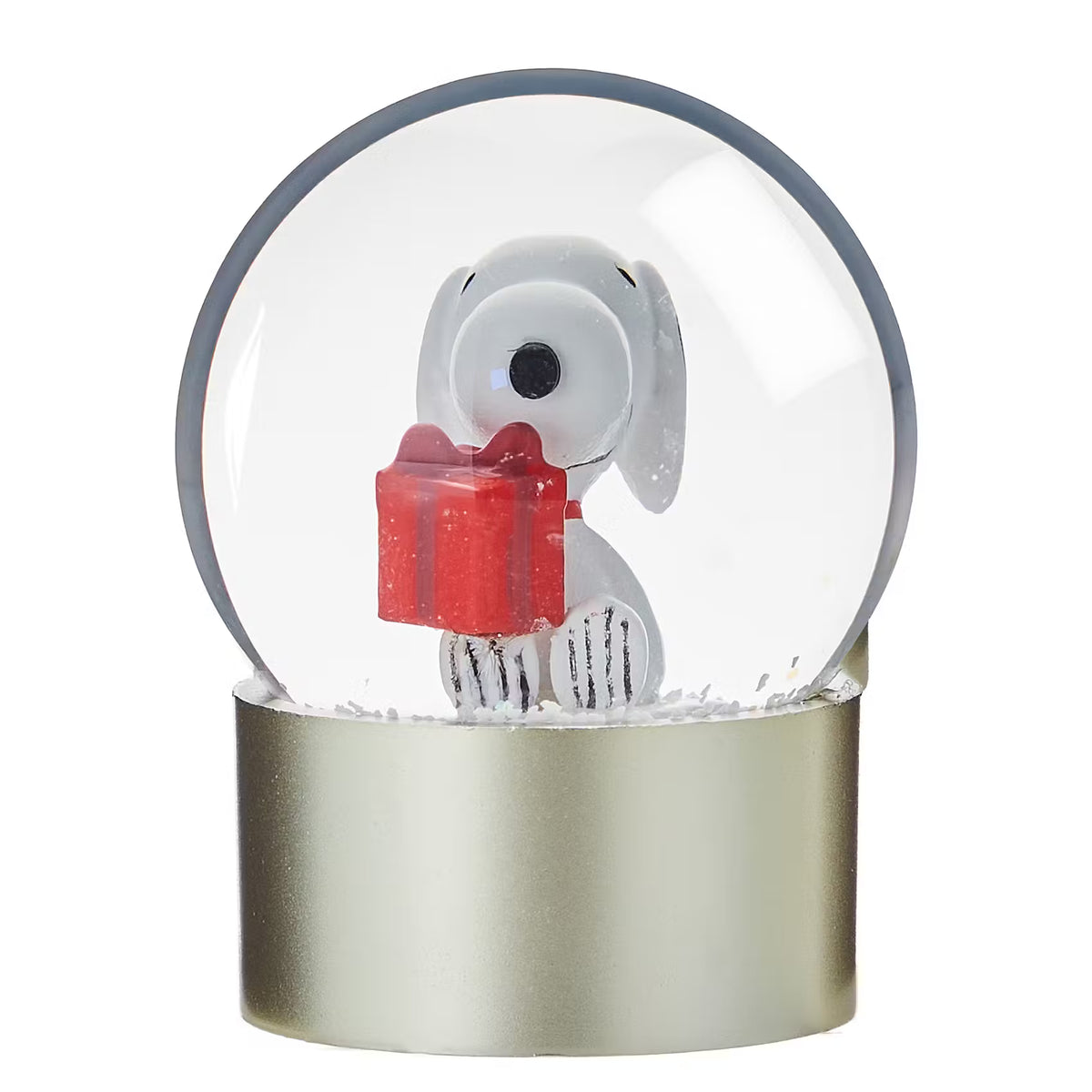 PEANUTS Mini-Schneekugel Snoopy - Klarglas/Polyresin/Wasser - Transparent
