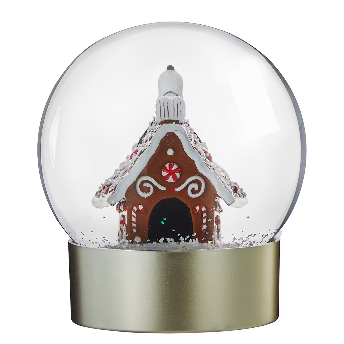 PEANUTS Schneekugel Snoopy Hütte - Klarglas/Polyresin/Wasser - Transparent