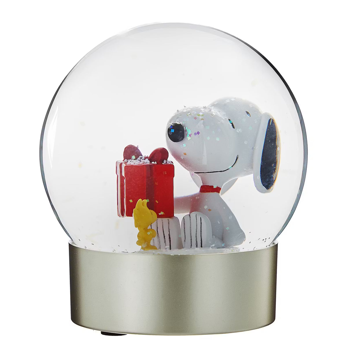 PEANUTS Schneekugel Snoopy Geschenk - Klarglas/Polyresin/Wasser - Transparent