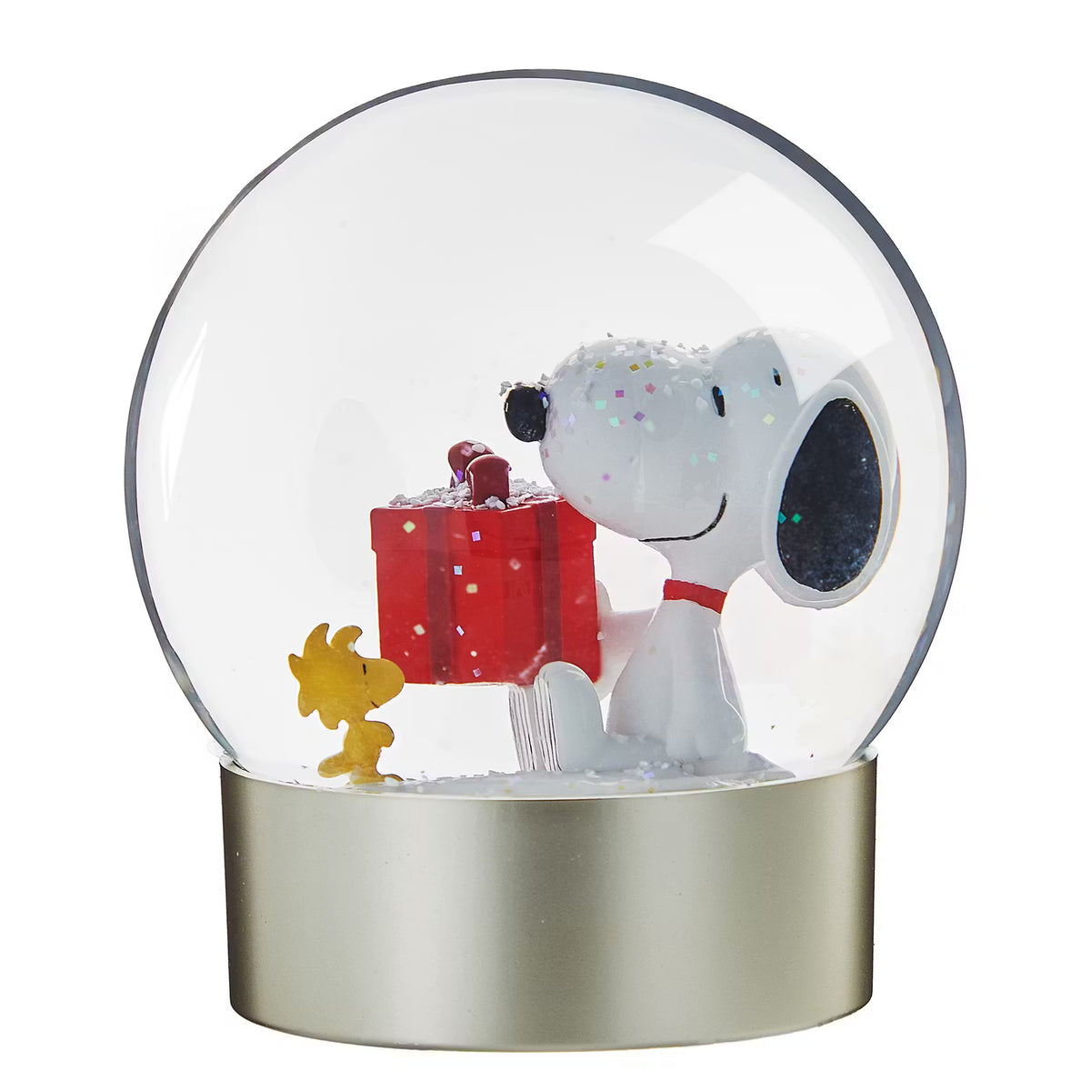 PEANUTS Schneekugel Snoopy Geschenk - Klarglas/Polyresin/Wasser - Transparent