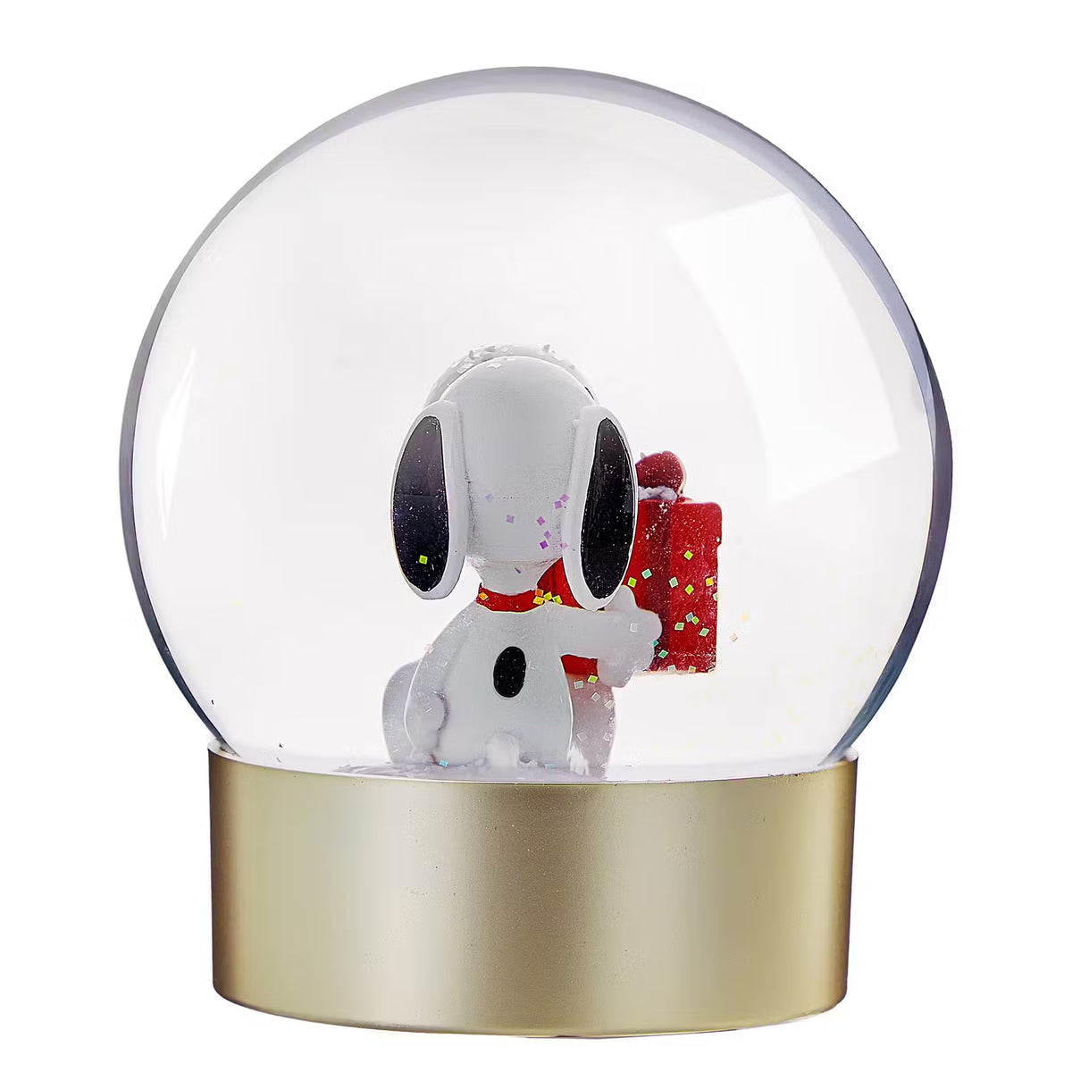 PEANUTS Schneekugel Snoopy Geschenk - Klarglas/Polyresin/Wasser - Transparent