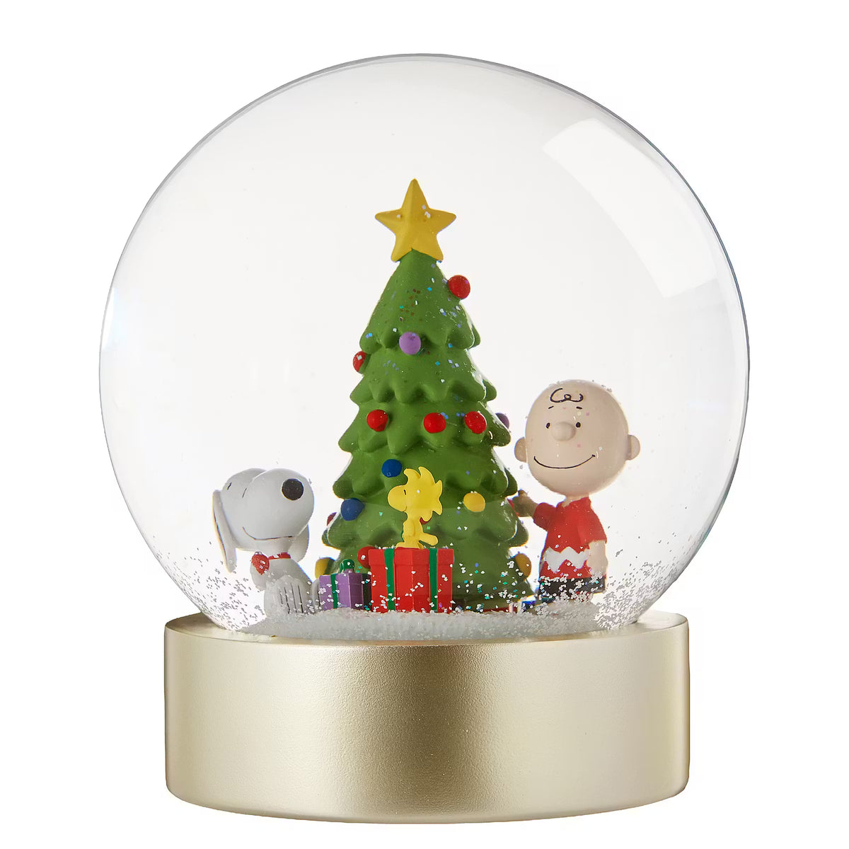PEANUTS Schneekugel Snoopy & Charly - Klarglas/Polyresin/Wasser - Transparent