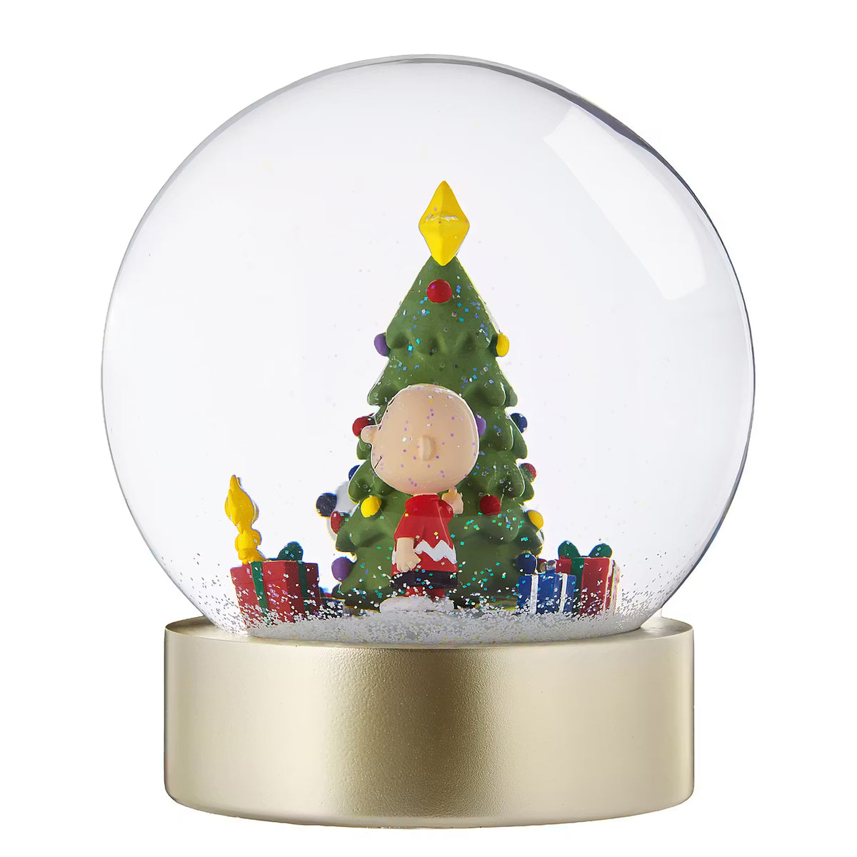 PEANUTS Schneekugel Snoopy & Charly - Klarglas/Polyresin/Wasser - Transparent