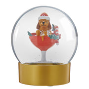 CELEBRATE X-MAS Schneekugel Hund - Klarglas/Polyresin/Wasser - Transparent
