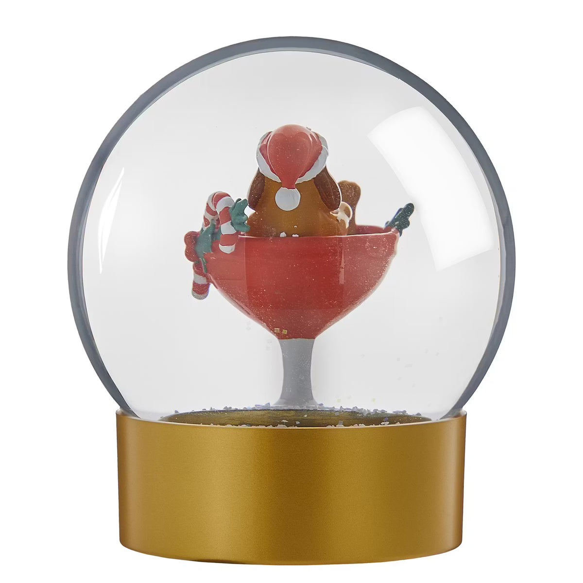 CELEBRATE X-MAS Schneekugel Hund - Klarglas/Polyresin/Wasser - Transparent