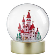 XL Schneekugel CASTLE Schloss - Klarglas/Polyresin/Wasser - Transparent