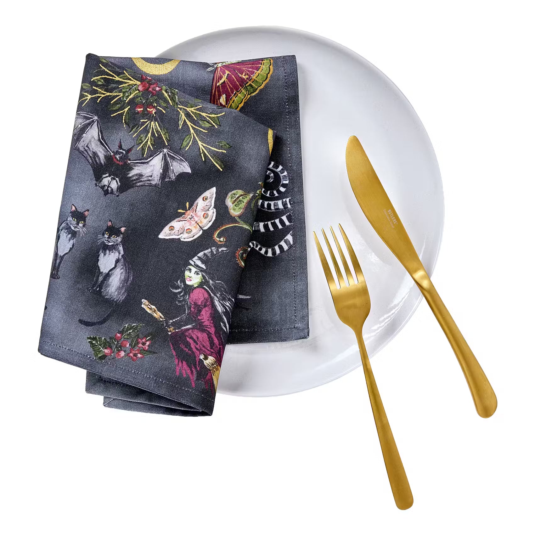 TRICK OR TREAT Serviette - Baumwolle - Bunt