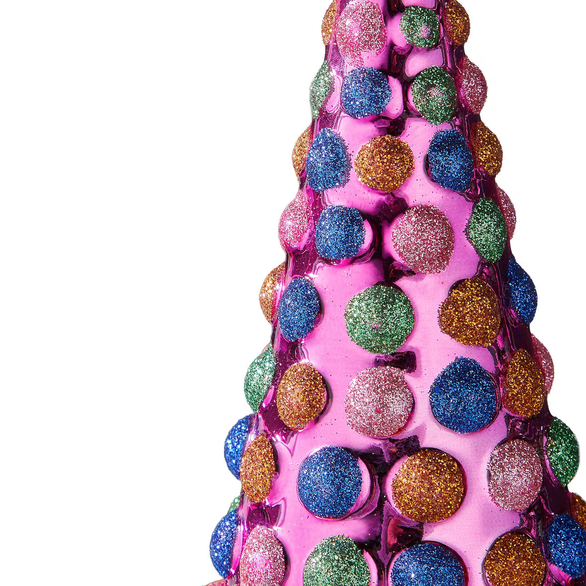 X-MAS Deko-Tanne - Borosilikatglas - Pink - Höhe: 24 cm