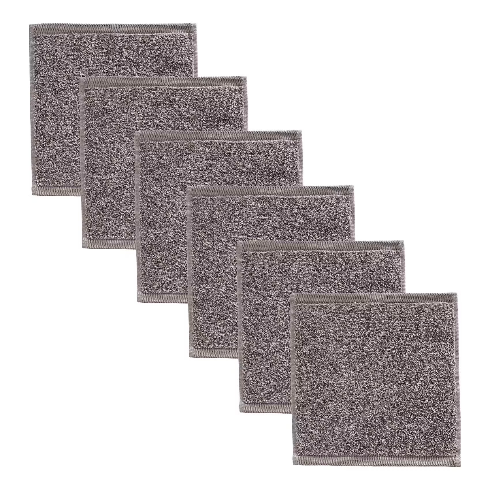 FABULOUS Gästehandtuch 6er-Set - Baumwolle - Taupe