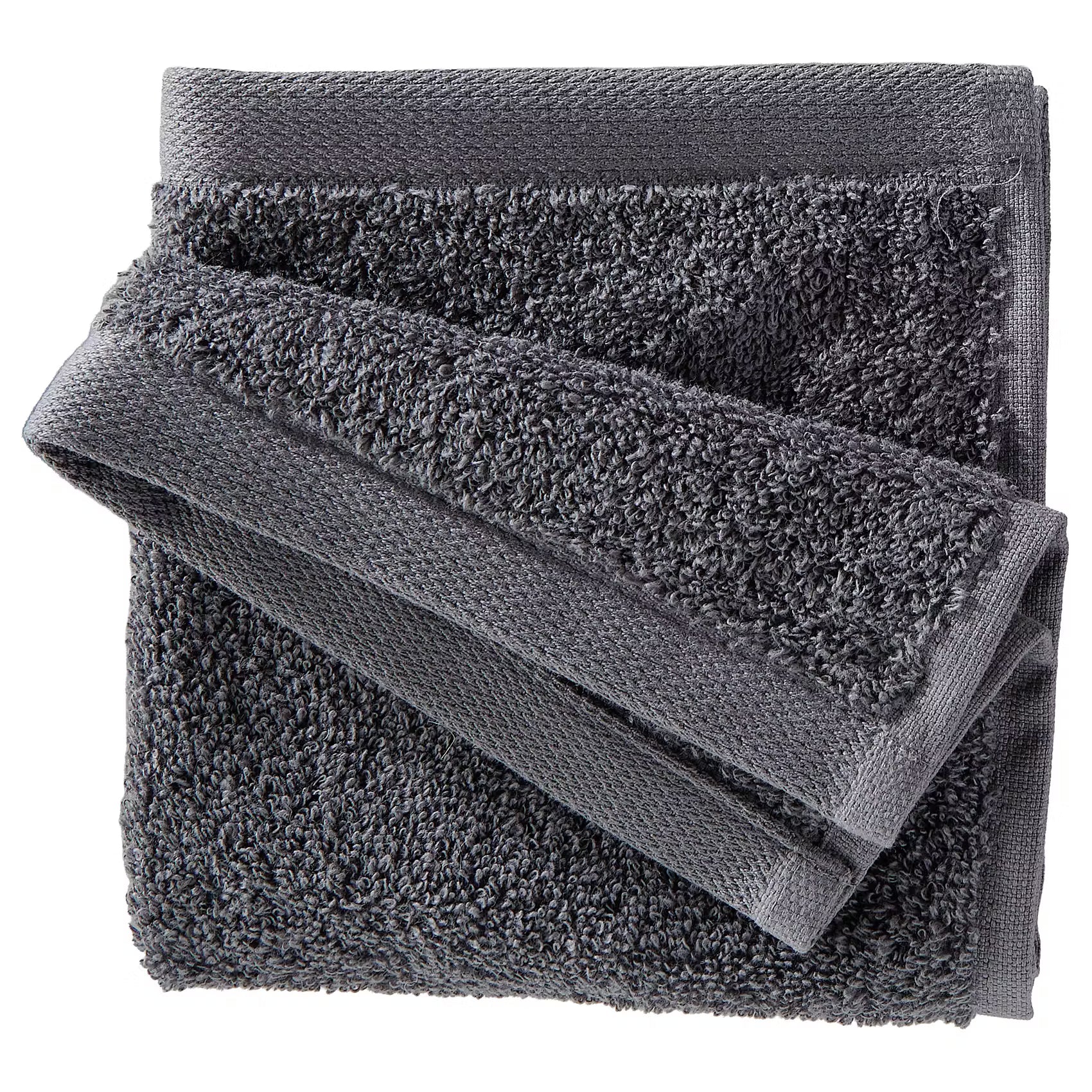 FABULOUS Gästehandtuch 6er-Set - Baumwolle - Anthrazit