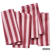 VEGAS STRIP Serviette 4er-Set - Baumwolle - Rosa/Rot