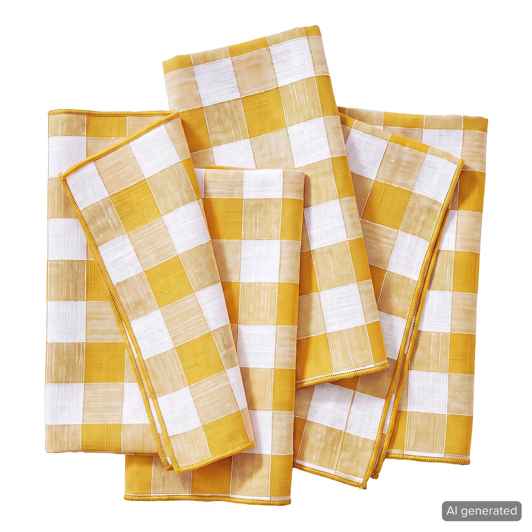 MEDLEY Serviette 4er-Set - Baumwolle - Gelb