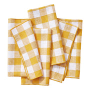 MEDLEY Serviette 4er-Set - Baumwolle - Gelb - Gelb