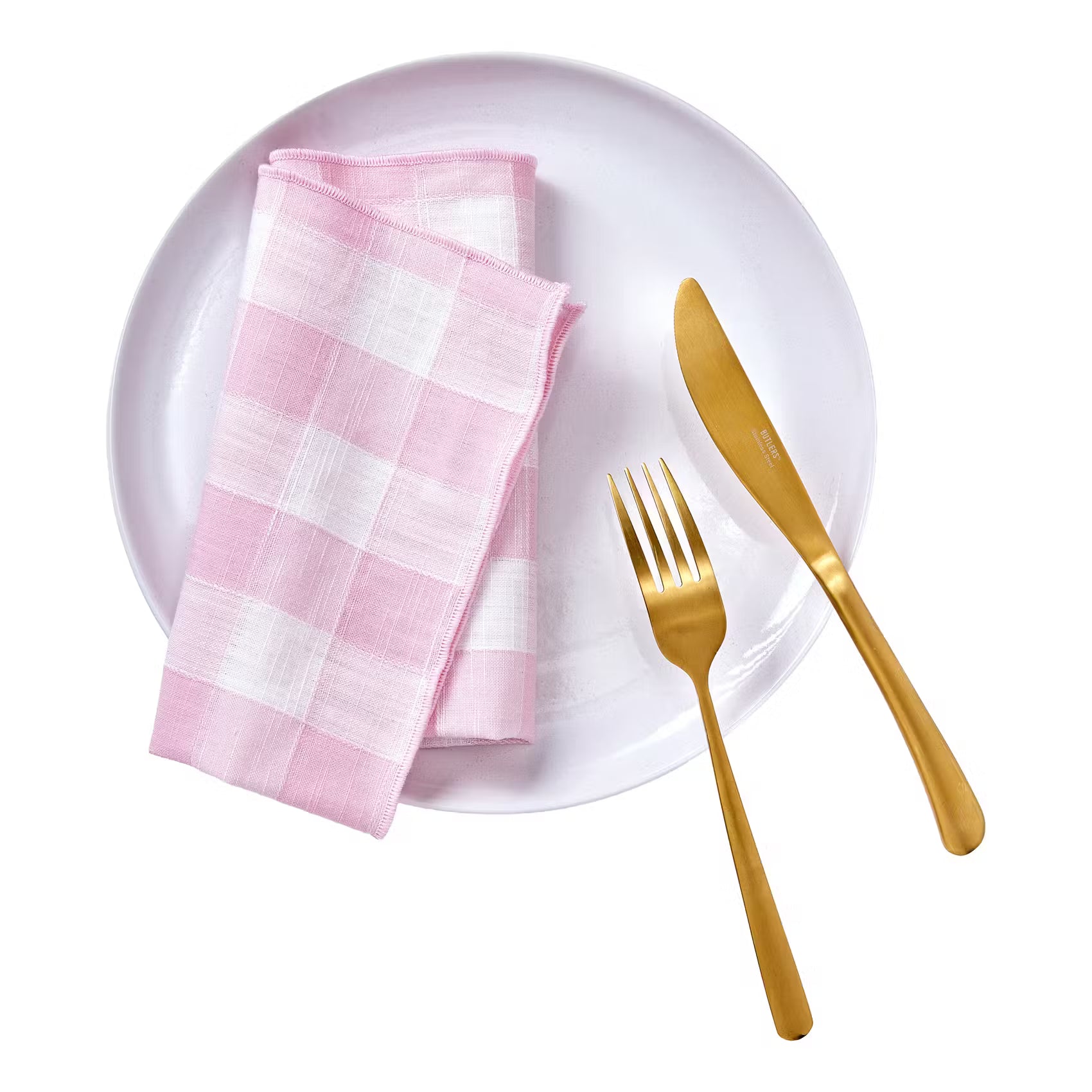 MEDLEY Serviette 4er-Set - Baumwolle - Rosa