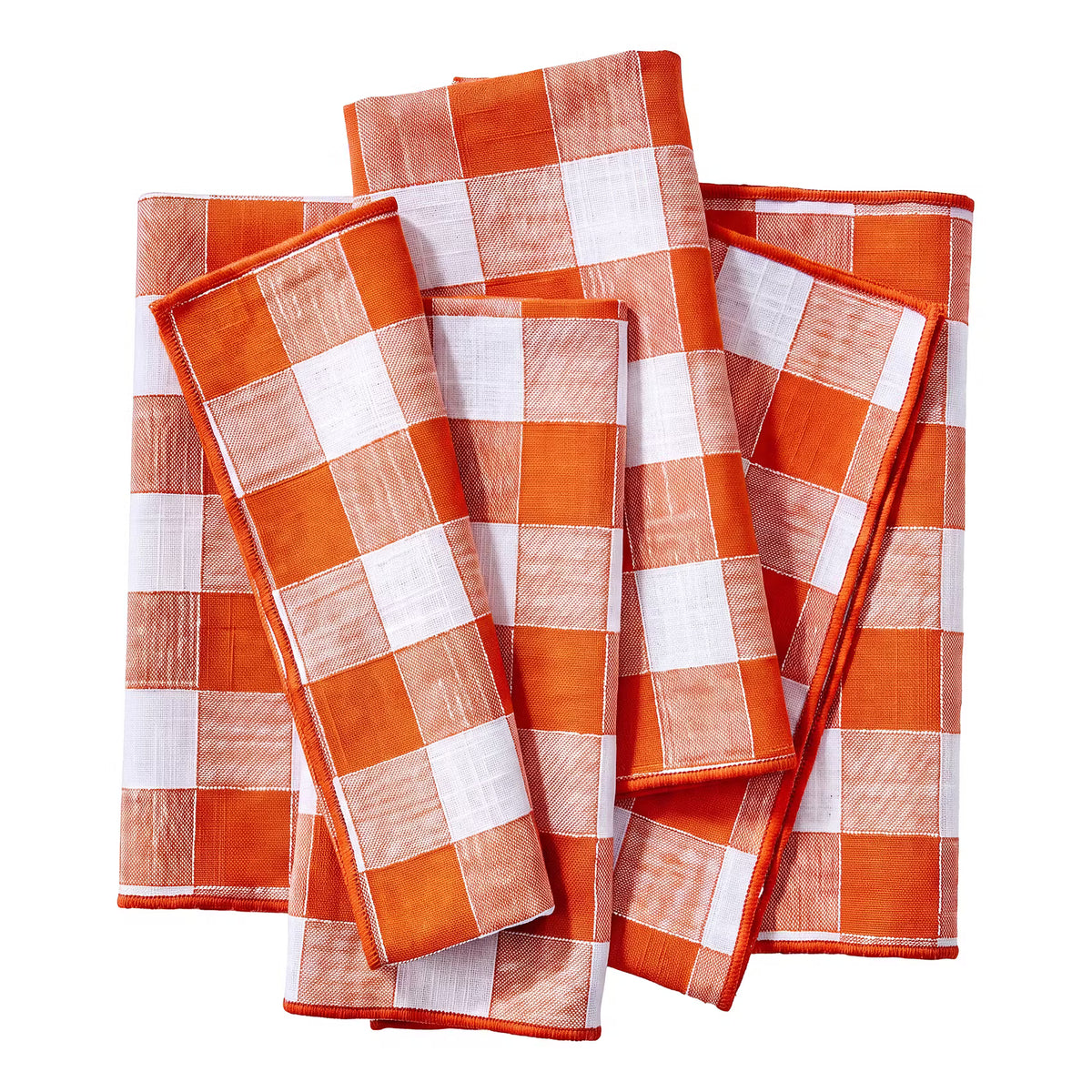 MEDLEY Serviette 4er-Set - Baumwolle - Orange - Orange