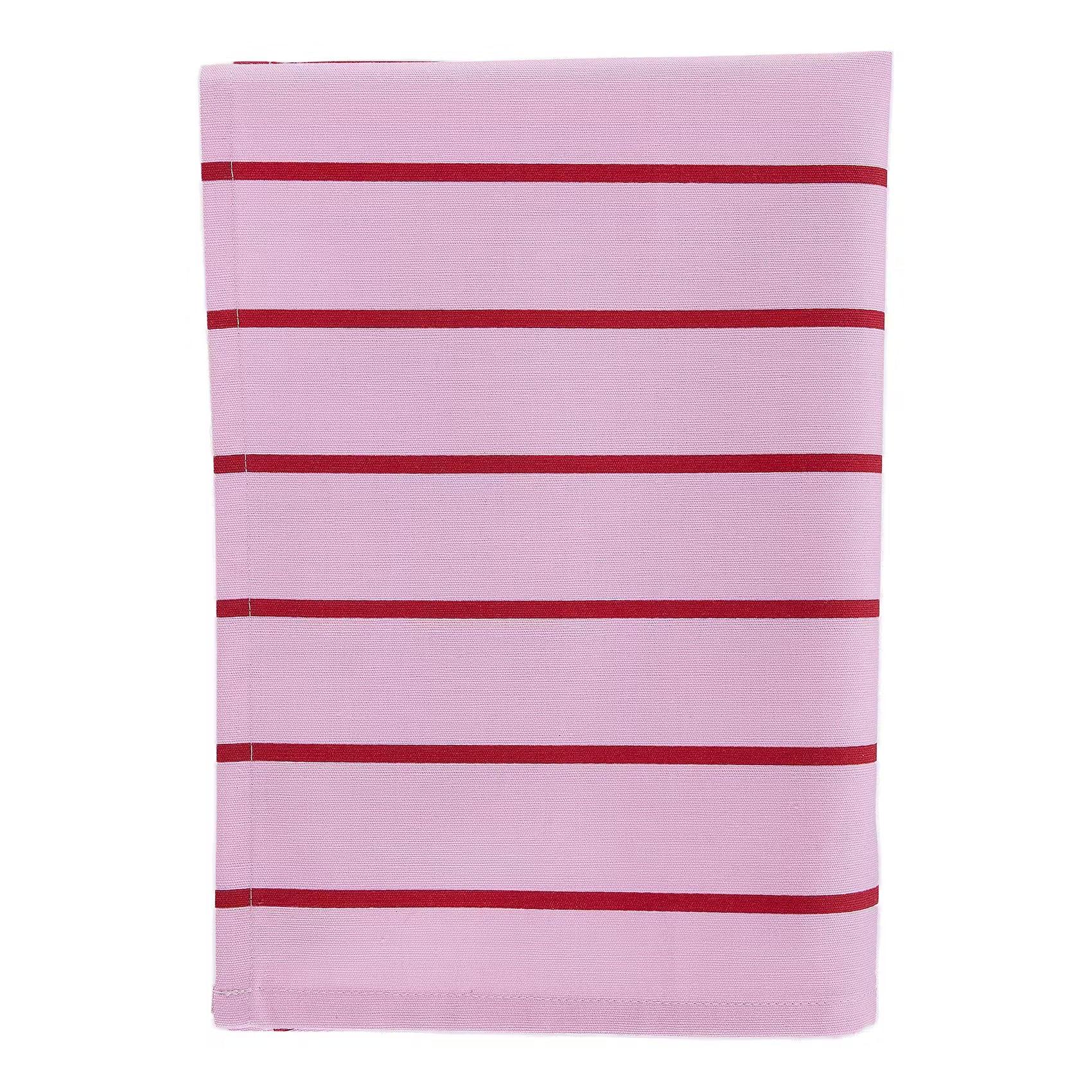 PEANUTS Geschirrtuch 4er-Set Streifen - Baumwolle - Pink/Rot